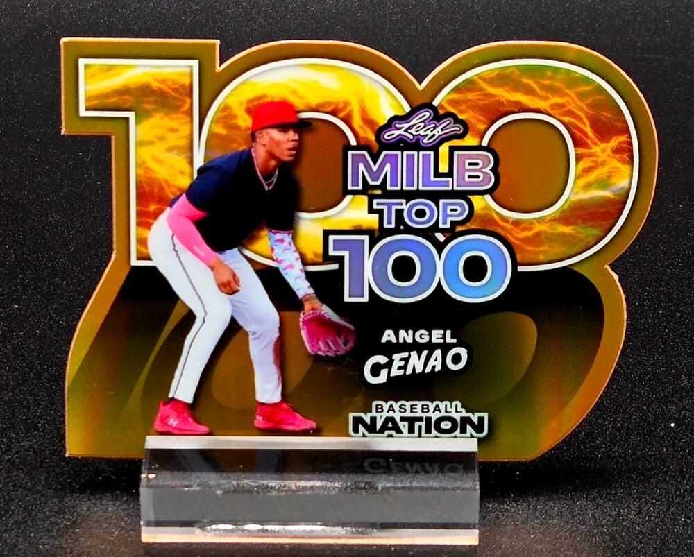 Angel Genao 1/1 Gold TOP 100 Die Cut RC Cleveland Guardians Top Prospect